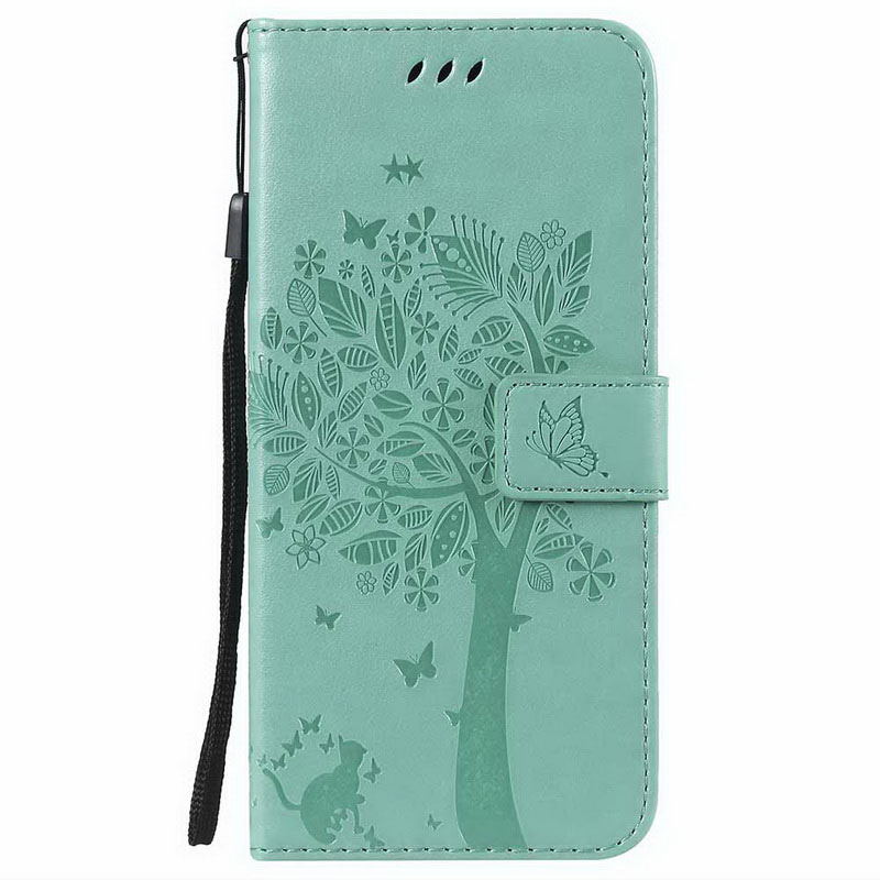 Mobile cell phone case cover for GOOGLE Pixel 4a 5G 3D Tree Leather 