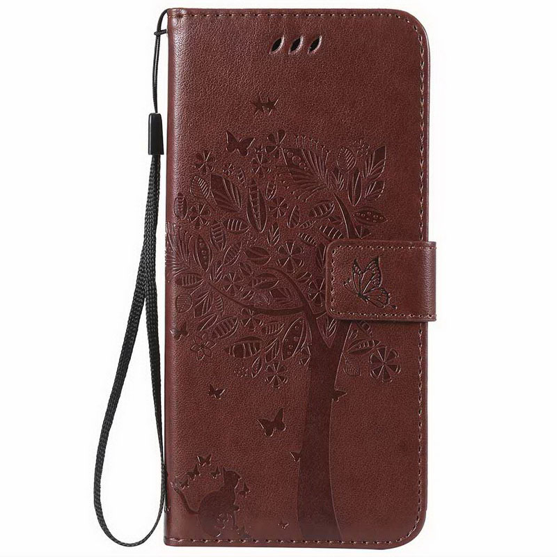 Mobile cell phone case cover for APPLE iPhone 4s 3D Tree Leather 