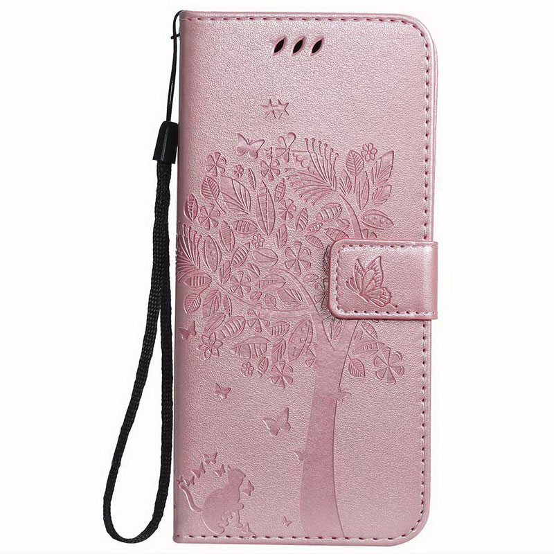 Mobile cell phone case cover for APPLE iPhone 5 3D Tree Leather 