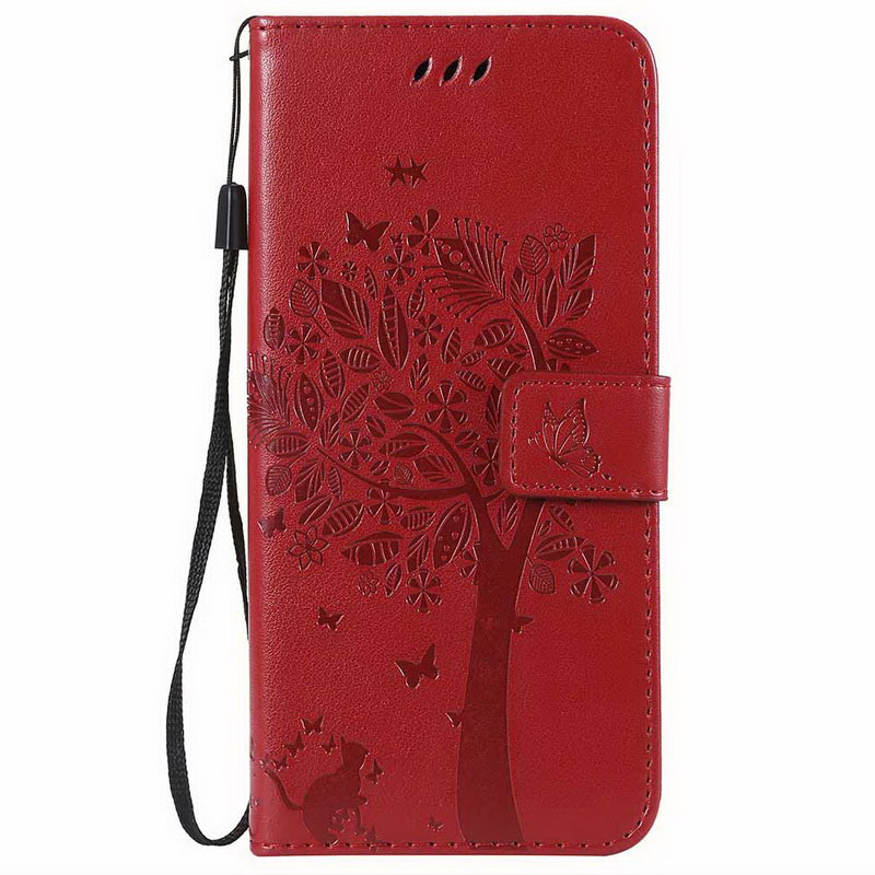 Mobile cell phone case cover for GOOGLE Pixel 5 3D Tree Leather 