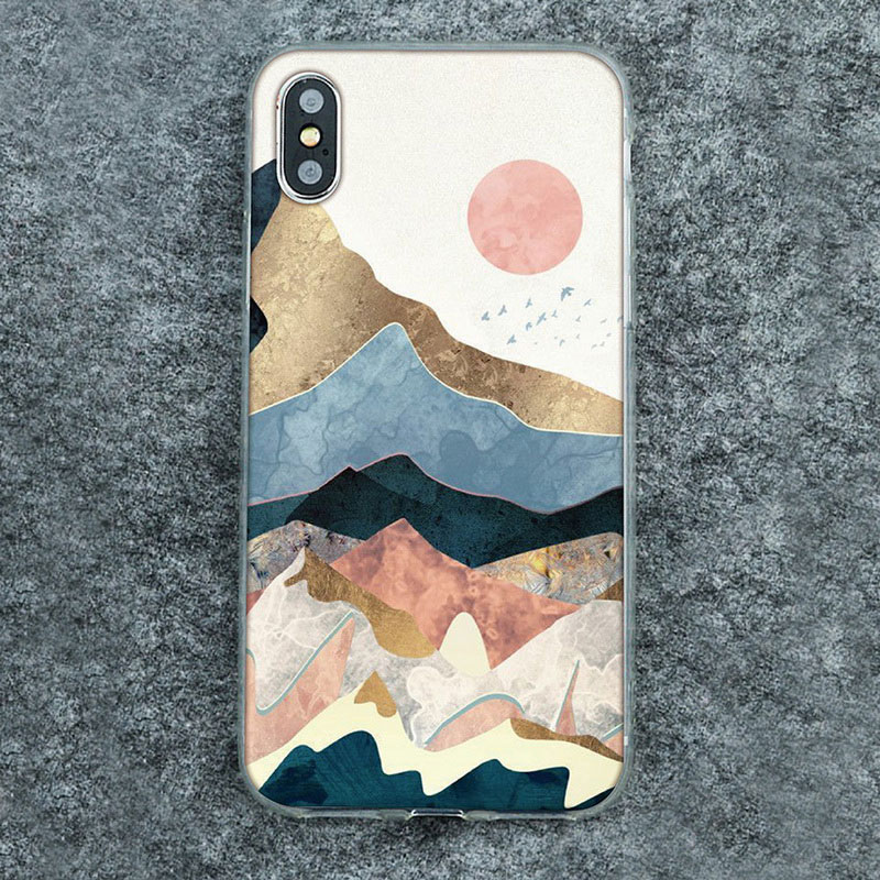 Mobile cell phone case cover for GOOGLE Pixel 3a XL Silicone soft TPU back cover Print pattern Marble puzzle pieces 