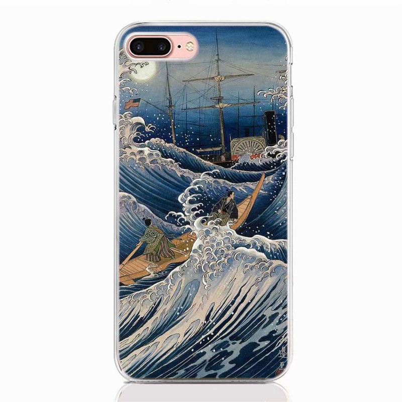 Mobile cell phone case cover for GOOGLE Pixel 3a XL Soft Tpu Silicone Case Japanese Art Back Cover Protective 