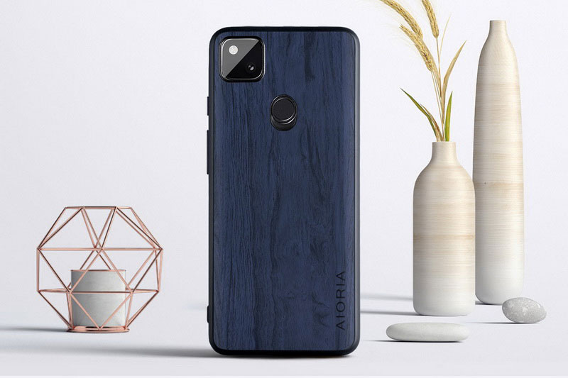 Mobile cell phone case cover for GOOGLE Pixel 5 Vintage WoodLike Case Soft TPU Around The Edge Hard PC At The Back 3in1 material 