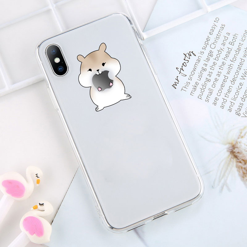 Mobile cell phone case cover for APPLE iPhone 6s Transparent Cartoon Animals Cute Bear Dinosaur Soft 