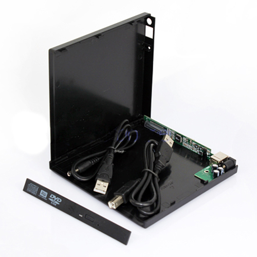 Laptop USB to IDE CD DVD RW ROM External Case Enclosue