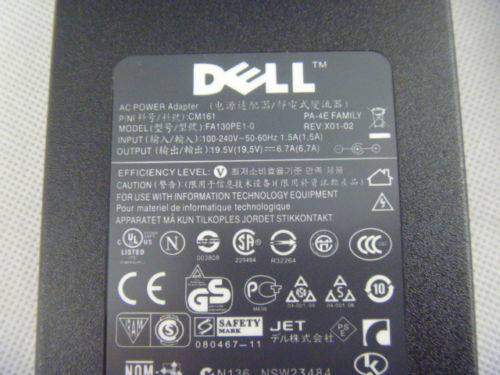 130W Original Dell D232H 330-1830 DA130PE1-00 PA4E PR02X CM161 PA-13 AC Adapter