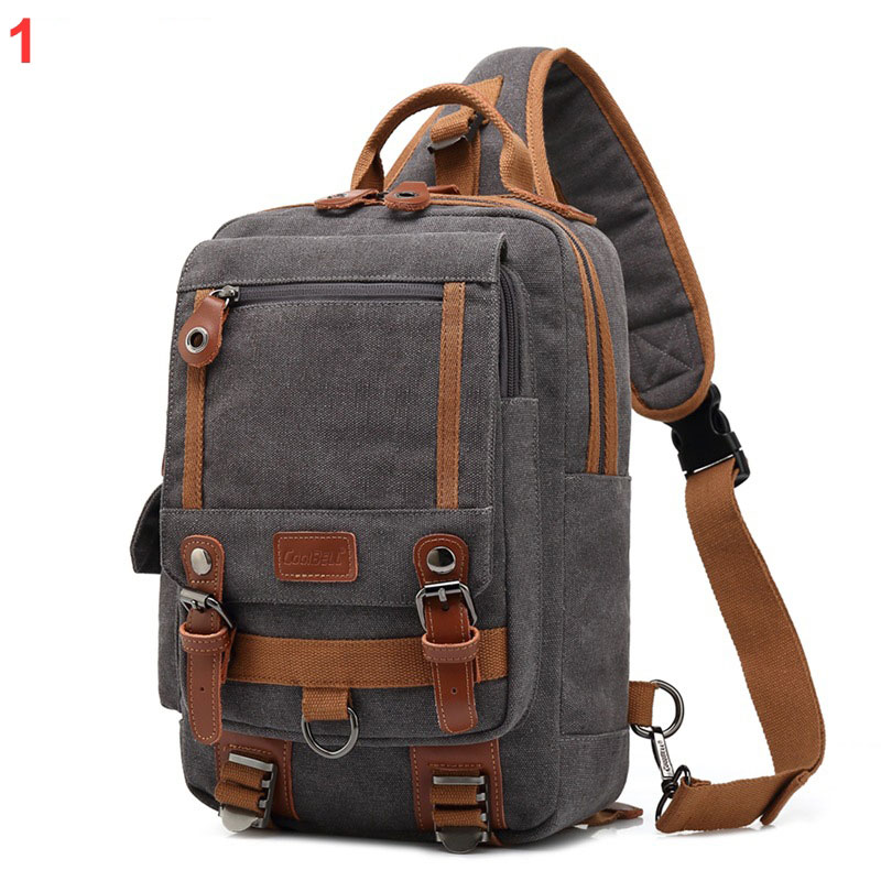 Anti-theft chest bag casual buckle one shoulder bag outdoor multi-functional waterproof travel bag