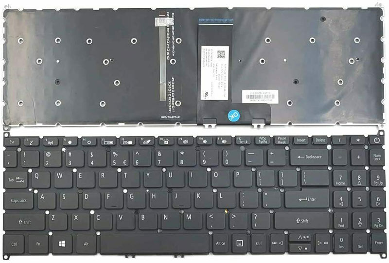 Backlit Keyboard for Acer Aspire 5 A515-43,A515-52G,A515-54G,A515-55,A515-56 US