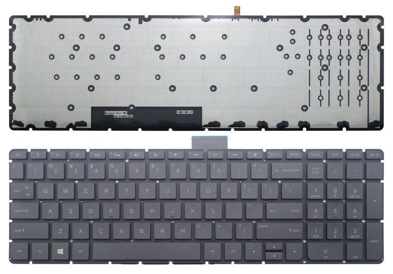 Black US Backlit Keyboard white font For HP ENVY 17-n000 17-n100 17-r000 17-r100