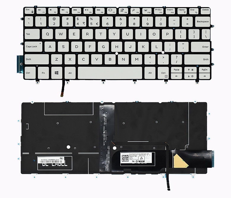 English Keyboard For Dell XPS 13 9370 9380 13-9370 13-9380,XPS 13 7390 Backlit