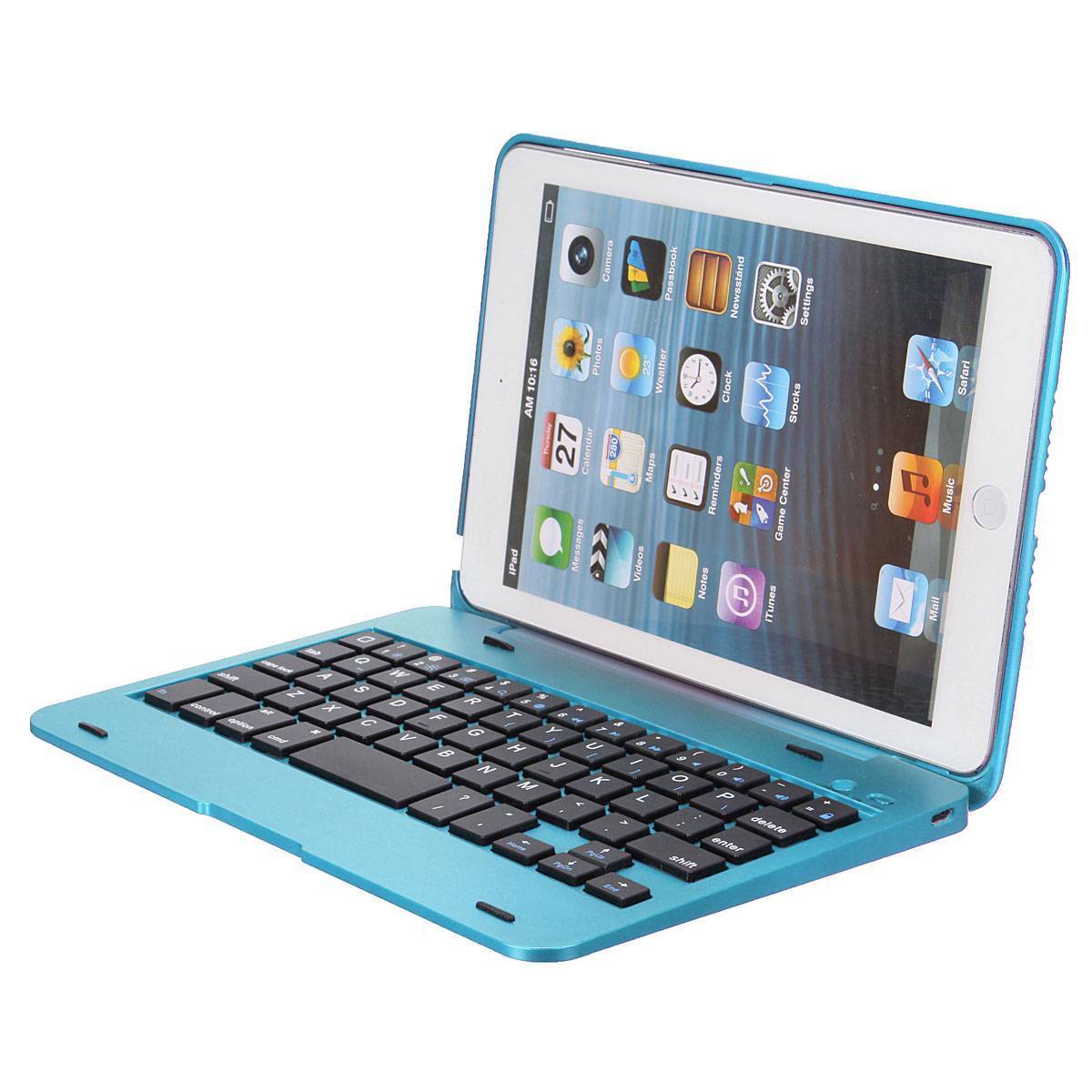 High Quality For Apple iPad Mini 1 2 3 Foldable Rechargeable Bluetooth Keyboard Case Cover